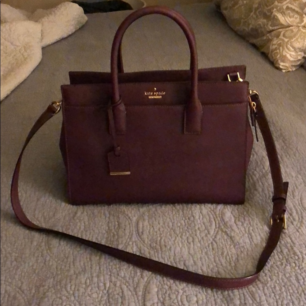 Kate Spade Satchel in burgundy
